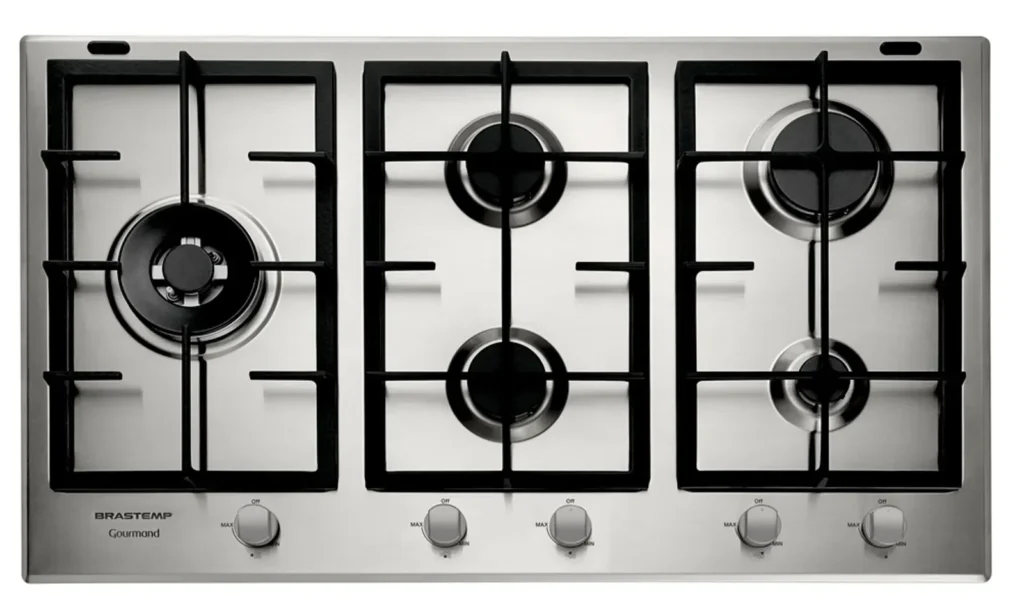 Cooktop 5 bocas a gás Brastemp Gourmand BDK90DR