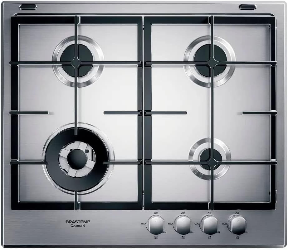 Cooktop 4 bocas a gás Brastemp Gourmand BDK60DR