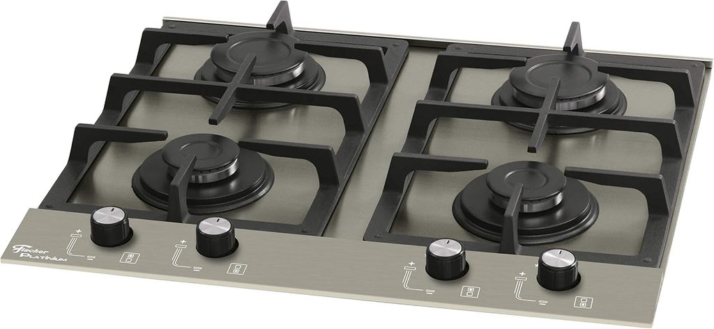 Cooktop 4 bocas a gás Fischer Platinium