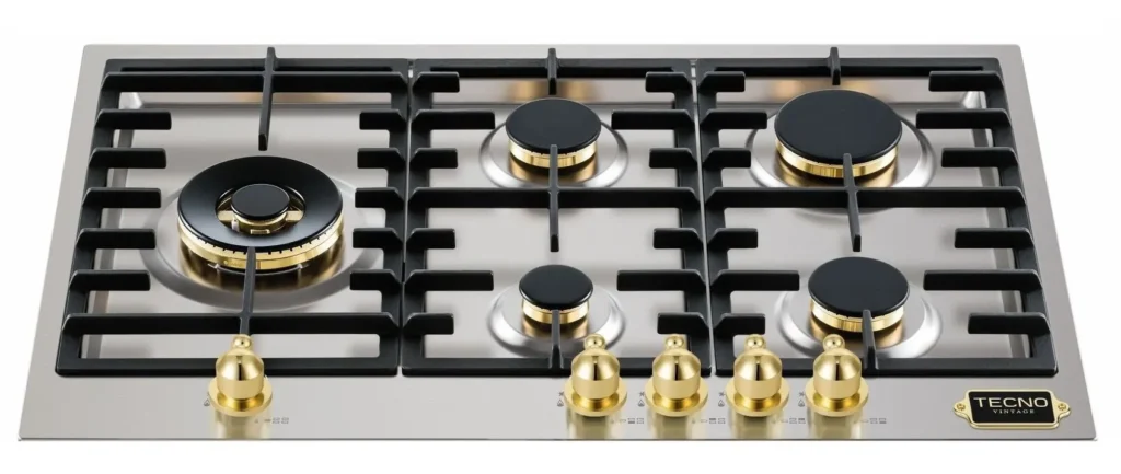 Cooktop 5 bocas a gás Tecno Filotop Vintage