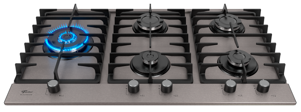 Cooktop a gás 5 bocas Fischer Platinium